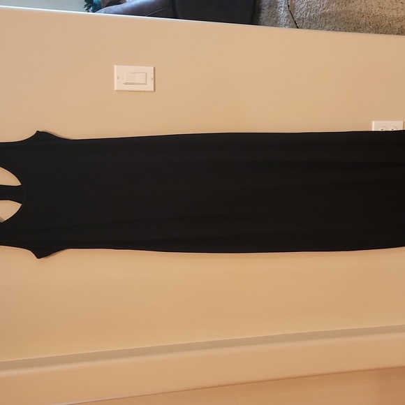 Fabletics Long Black Tank Top Style Dress Size Small - Picture 9 of 9